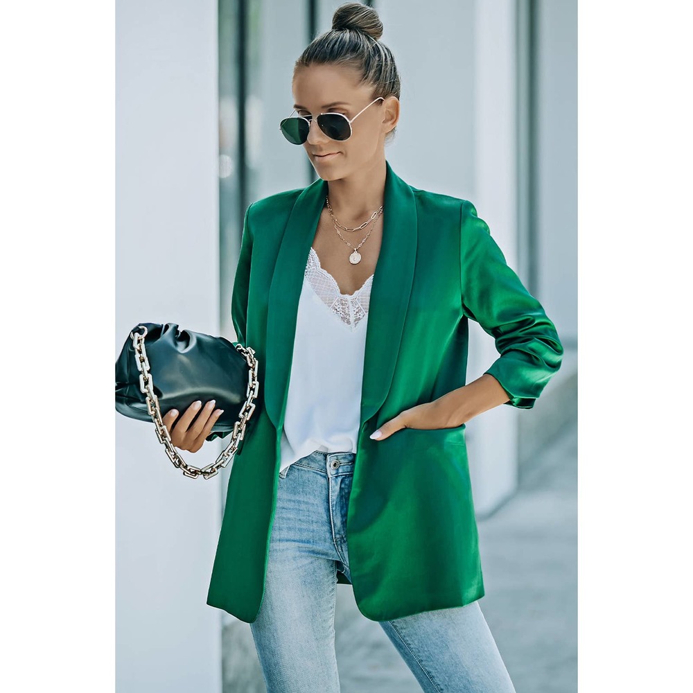 ❌SOLD❌NWT VICI One-Button Gathered Sleeve Blazer - Picture 4 of 5